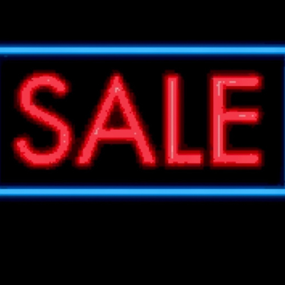Neon Red SALE Sign
